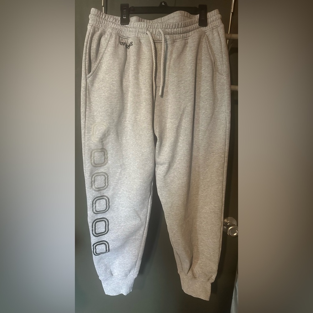 Gray Sweatpants with Logo